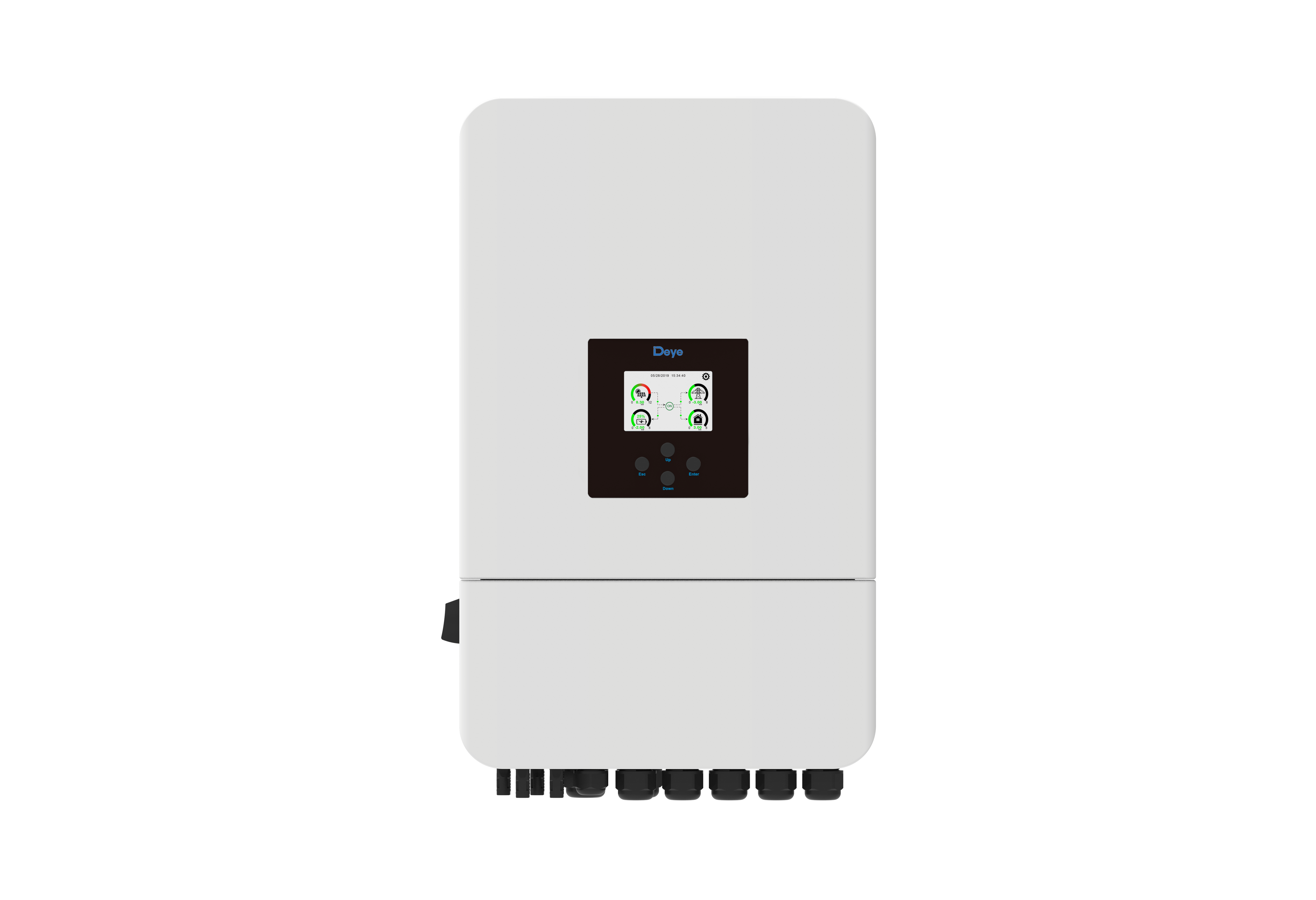 Deye SUN-3.6/5/6/7/7.6/8/10K-SG05LP1-EU-SM2-P – single-phase hybrid solar inverter with parallel-capable smart-meter kit