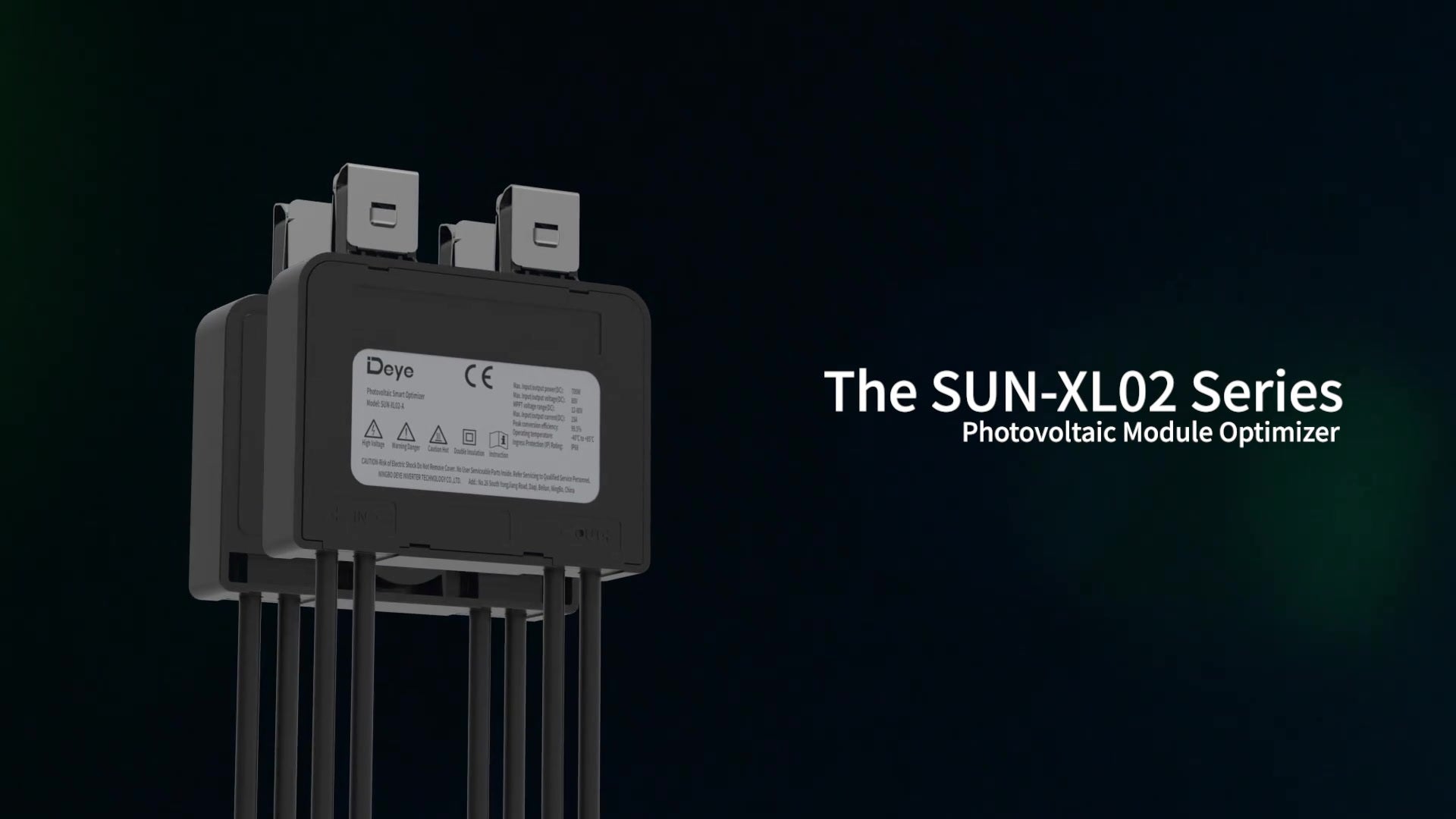 Deye SUN-XL02 PV optimizer promotional video